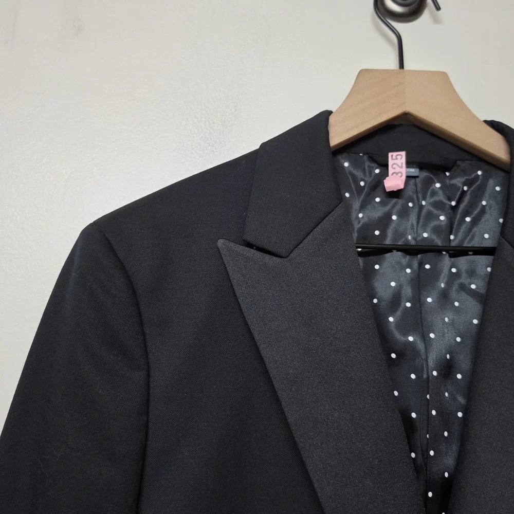 Bonobos Black Tuxedo Jacket 40R Slim Fit Lanificio Comero Wool Satin Lapel